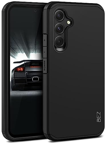 BEZ Hülle für Samsung Galaxy A54 5G Hülle, Handyhülle Tasche Stoßfestes Kompatibel für Samsung A54 5G, [Heavy Duty Serie] Outdoor Dual Layer Armor Case Handy Schutzhülle Robuste, Schwarz