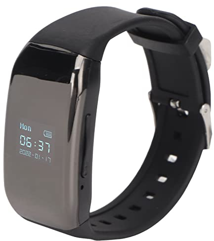 Reloj con Grabadora de Voz, Grabadora Inteligente Activada por Voz Grabación Estereoscópica de 360 ​​Grados Reducción de Ruido DSP Grabación con un Clic para Reuniones (32G)