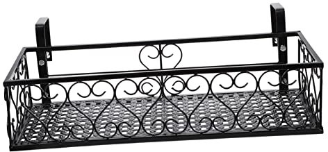 OFFSCH Hochwertiger Korbblumenständer Als Zaunblumenhalter Für Balkon Und Garten Blumentopfständer Zum Hängen Für Pflanzen-vertikal-Garten Hängeständer Aus Robustem Material Langlebig Und