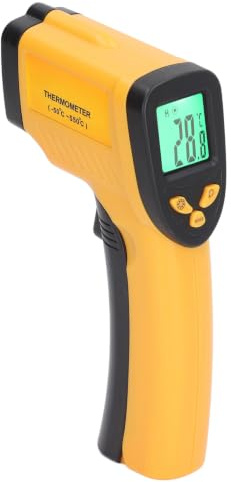 Termometro a Infrarossi, Pistola per Temperatura Industriale -50-550℃ -58-1112℉ Alimentato a Batteria per Collegamento Elettrico