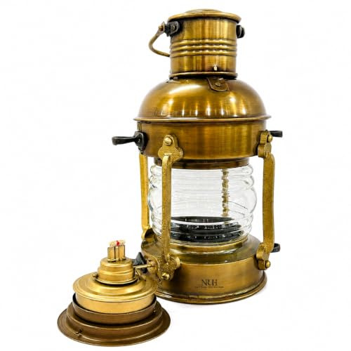 Nautical Lantern Oil Lamp -Decorative Hanging Lantern- Marine Ship Lamp -Vintage Oil Lamp Maritime Ship Boat Lantern Rustic Vintage Home Decor Gifts