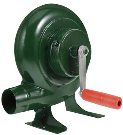 Yardenfun Souffleur à Main Pour Barbecue Ventilateur Portable à Manivelle Pour Camping Et Pique- Outil Pratique Pour Allumer Cendres