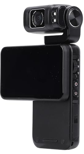 PUSOKEI Cámara de Vídeo 5K, Videocámara Vlogging de Visión Nocturna IR de 48 MP, Cámara Digital Portátil M3 con Pantalla Táctil Giratoria de 3,5 Pulgadas, Batería de 3250 MAh de Capacidad