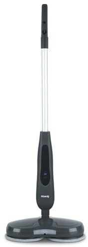 H.Koenig Mop LST70, pulitore lucidatrice a batteria, capacità 250 ml, luce a LED, silenzioso, adatto a parquet e piastrelle, 4 panni