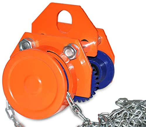 Carro manual de servicio pesado para vigas en I rectas o curvas, carro de empuje con ruedas dobles de 1T o 2T para elevadores de grúa, polipastos de garaje, ancho de brida ajustable (tamaño: 2200 lb