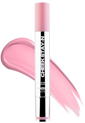 Sacheu Cheek STAY-N Blush Liquide pour Joues — Haute Pigmentation, Modulable, Blush Crème Léger pour Joues Lumineuses et Radieuses — Longue Tenue et Sans Cruauté, Teinte “I’m Cute”