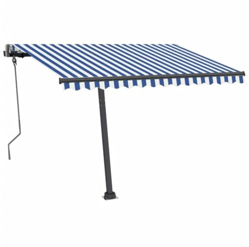 Kangmusi Standmarkise Automatisch 300x250 cm Blau/, Blau 3069706