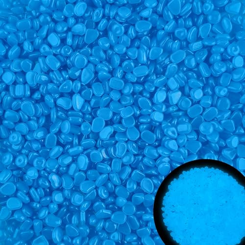 4000 Stück 5–8 mm große, leuchtende Kieselsteine, Aquarium-Steine, leuchten im Dunkeln, dekorative Steine für Gehwege, Auffahrt, Hof, Gras, Aquarium, Pflanztöpfe