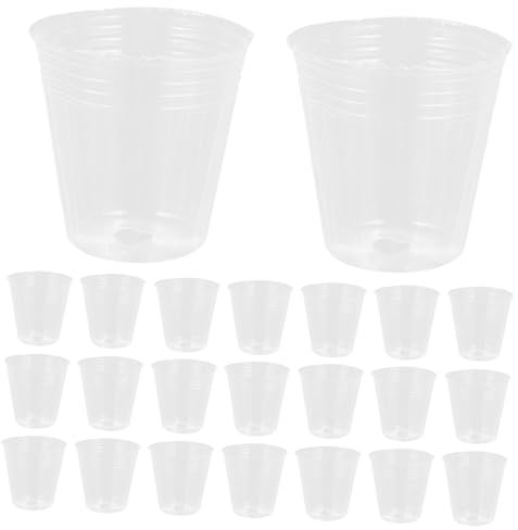 UPKOCH 50piezas Macetas Transparentes para Orquídeas Macetas De Plástico para Plántulas Cuidado De Plantas Casa