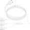 Cable alargador Enchufe Plano, 2M, alargador Enchufe Euro 3 en 1-1,25mm²Máx. 2,5A/250V para Ordenador, TV, Monitor, lámparas