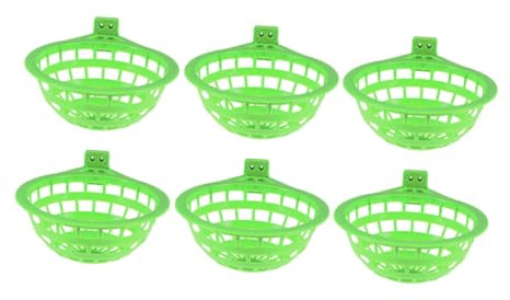 UKCOCO 6 Pièces Lot de Bols De Nidification pour Pigeons Lit De Nidification pour Oiseaux Cabane Élevage Oiseaux Nid