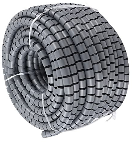 Fdit Amélioration de la sécurité des Câbles avec Une Gaine de Câble PE de en Spirale - Idéal pour Organiser Les et Protéger Les Tuyaux (Diamètre 28mm 40m)