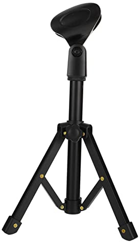 FUNNETOYU Mikrofon Tischstativ aus Hochwertiger Legierung Stabiles Desktop Tripod Mic Support Rack Rutschfester Halter für Professionelle Anwendungen zu Hause und Bühne Langlebiger