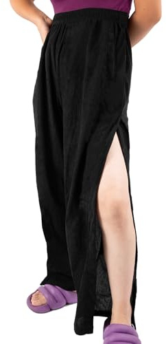 Pantalones De Recuperación para Hombre O Mujer, Pantalones Anchos Mujer con Cierre de Gancho y Bucle Lateral, Pantalon Chandal Mujer, Pantalones De Cuidado del Paciente, M