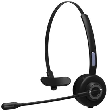 OSALADI Cuffie Antirumore Per Computer e Cuffie Da Lavoro Wireless Con Tecnologia 5.0 Comode e Morbide Adatte Fitness Ufficio Stereo Connessione Senza Interruzioni Microfono Puntamento Sin