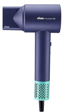 Ufesa Pro Ionic Silk Secador de Pelo, 110.000 RPM, Secador Profesional Ultrasilencioso, Control Inteligente de Temperatura, Iones Negativos, Sin Encrespamiento, Accesorios Magnéticos