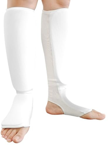 Haodream Protège-tibias pour le sport, la boxe, le travail, le Muay Thai, jambe épaisse et cou-de-pied, équipement de protection pour adultes, kickboxing, protège-tibias