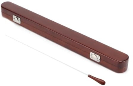 UxicRuya Dirigentenstab Aus Holz, Musikinstrumente, Dirigentenstab für Blasorchester, Notenmaterial, Vielseitig Einsetzbar, mit Aufbewahrungskoffer für Konzert