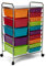 Seville Classics Carrito Organizador de Almacenamiento móvil Multiusos con 15 cajones, Multicolor (Perlado), Grande