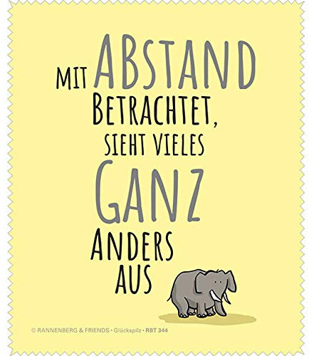 BrillenputztuchMit Abstand von Rannenberg & Friends | Gr??e: ca. 15x18cm