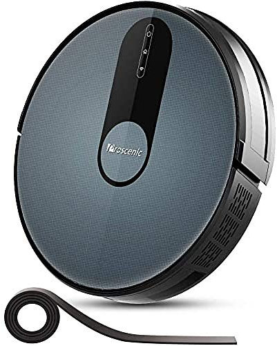 Proscenic 820S Robot Aspirapolvere, Robotino APP & Alexa con Grande Contenitore Polvere 600ml, Rilevare di Tappeti per Pulizia Domestica/Peli Animali/Capelli/Polvere