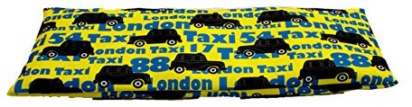 COVERBAGBCN Nackenkissen mit Doppeltuchbezug mit Samen von Weizen und Lavendel oder Kirschkernkissen Wärmekissen (Taxi, KIRSCHKERNKISSEN)