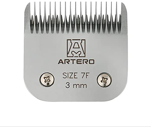 Artero Cuchilla de Cerámica A5. Cuchilla Tipo A5 de peluquería Compatible con Las Marcas, Andis, Moser, Heiniger y Oster. (Nº 7F - 3mm)