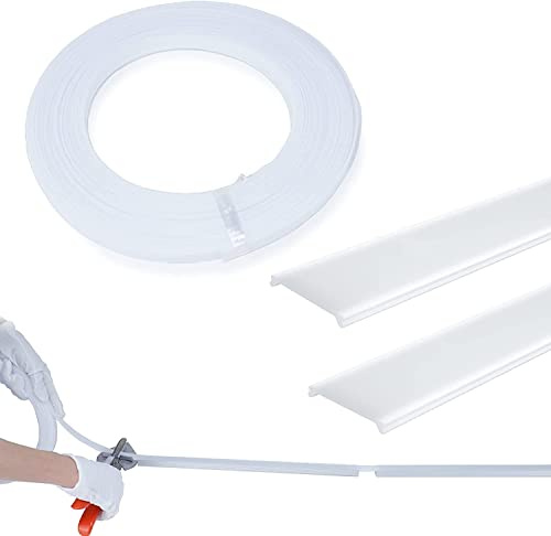 Muzata 100FT/30M Continuous Anti-UV Milky White Seamless Plastic LED Cover for Muzata U102 U103 Channel LC22 WW 30M Total Length (ONLY Cover No Aluminum LED Channel Included)