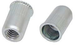 RS PRO Blind Niet, Ø 5.9mm x 10.5mm, Grau, Stahl, M4, 6mm, min. 0.5mm, max. 2mm, Packung a 100 Stück