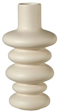 ASA, Vase in der Farbe Cream, aus Keramik mit den Maßen; 4/9 cm, Höhe: 18 cm, 83092158
