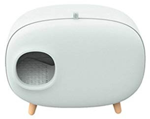 Sifting Cat Pan Inodoro para gatos Inodoro for gatos completamente cerrado Caja de arena de gran capacidad Cajón a prueba de salpicaduras Caja de arena abatible Suministros for mascotas Gatos Caja de