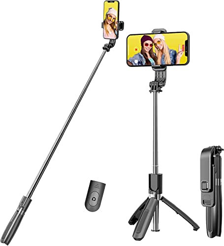 Selfie Stick For Google Pixel 10/10 Pro/10-Pro-XL/9a/9/8/8a/7/7a/6/6a/5/4/3 Handheld Tripod with Detachable Wireless Remote Extendable and Portable Stable Stand Travel Easy to Carry for Pixel phones