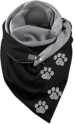 Dreieck Schal Damen Winter Warm Schlupfschal Herbst Halstuch Kuschelig Winterschal Blumen Muster Herbst Schal Frauen Deckenschal Halstuch Scarf Poncho Cape
