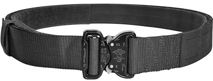 Tasmanian Tiger TT Modular Belt Set Flacher 43mm Cobra Koppel Ausrüstungs- und Dienst-Gürtel mit Laser Cut Molle inkl. Innengürtel