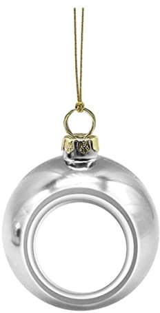 8 cm Weihnachtskugel Ornamente DIY Familie Fotokugel Hängende Dekoration Für Weihnachtsbaum Kreative Neujahrsparty Wohnkultur-SL,China,8cm