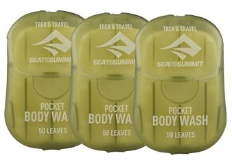 Sea to Summit Trek and Travel Pocket Body Wash, 3-Pack