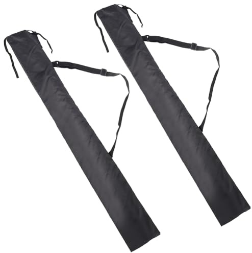 NBEADS 2 Uds. Bolsas para Espadas, Bolsa de Espada de Cuero de PU de 114x13cm Bolsa de Transporte de Espada con Correa para Disfraz de Samurai Cosplay Fiesta de Halloween, Negro
