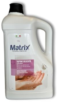 MAQA Sapone Delicato La Scelta Perfetta per la Pulizia Quotidiana delle Mani Formula a pH neutro, dermatologicamente testato, che deterge delicatamente tutti i tipi di pelle (5KG)