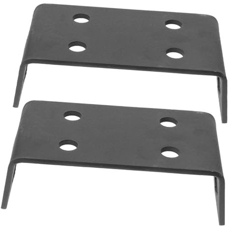 ETHZZLE Placa de Montaje para Cabrestante de Enganche de Remolque, Metal, Superficie Lisa, Fácil de Instalar, 2 Piezas para Modelos Todoterreno