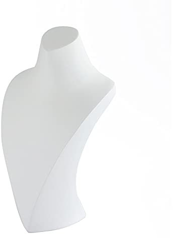 CVNIMV Schmuckständer Halskettenkette Schmuckbüste Displayhalter Ständer, Harz Halsketten Display Halskette Schaufensterpuppe, Weißer Schmuck Halskettenbüste Ständer Schmuckstän