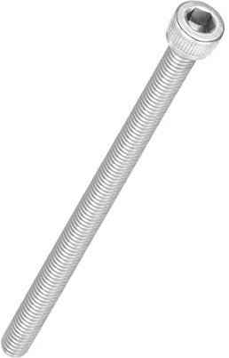 Kozelo 5 Stück Zylinderschrauben mit Innensechskant - [M6-1 x 110mm] 304 Edelstahl Vollgewinde Innensechskantschraube Antrieb für Elektromotor 3D-Druck Lüfter Motorenaustausch, Silber