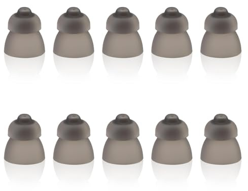 10 Pack Hearing Aid Domes for Phonak,Sound Amplifier Ear Pieces | Double Layer Open Domes Washable Anti Static Silicone Earbud Tips Replacement Hearing Aid Accessories for Seniors (S, 9mm)