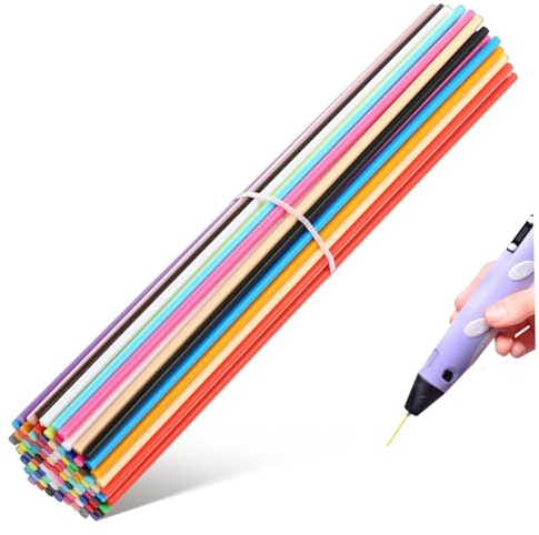 DOITOOL 3D Stift Filament Nachfüllpack 110 Stück 2.5 Mm Pcl Niedrigtemperatur Filament 22 Farben Für 3D-Druckstift Kinder Kreatives Drucken Zubehör