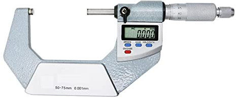 Bügelmessschraube, P65 Digital Electronic AUSSERFICKEL 0-25/25-50/50-75/75-100 mm Digital Mikrometer 0,001 mm, Hohe Präzision(0-25mm)