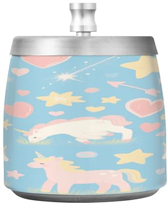Posacenere per sigari in acciaio inox con coperchio per casa, giardino, ufficio, carino antiscivolo decorativo portacenere per uomini e donne para cigarros esterni