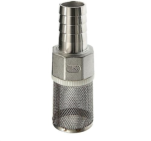 On Pipe Strainer Inline Mesh Screen,Stainless Steel Hose Filter, Garden Irrigation Tube Car Wash Pump Stainless Steel Filter Net Mesh Water Filter(1/4 33mm)