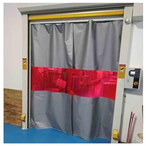 GZKDKZB Cortina de Soldadura Industrial - Mantas ignífugas para soldar - Pantalla de Soldadura con Ventana roja - Mantas ignífugas industriales para almacén y Taller (2 x 2,2 m/6,6 x 7,3 p