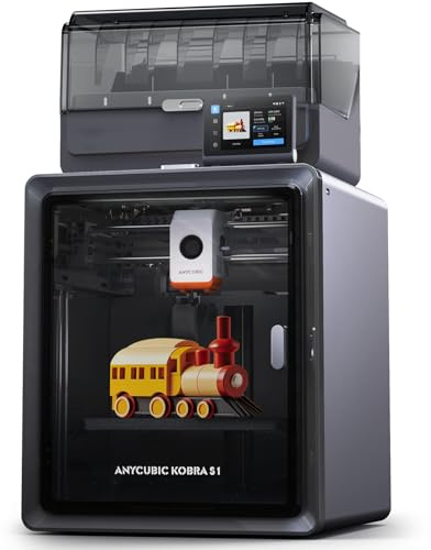 ANYCUBIC Kobra S1 Combo 3D Printer, Drying and Printing at The Same Time, Stunning 4 Color with Anycubic ACE PRO, 600mm/s Ultra-Fast Printing, Print Size 250 x 250 x250 mm