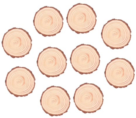 Operitacx 12pièces Lot De Disques De Rondes Naturelles Non Pour Sous-verres Et Bricolage Créatif