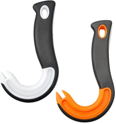 2Pcs Easy Open Ring Pull Can Opener J Hook Can Ring Openerm, Ideal Kitchen Aid for Weak Hands, for Arthritic Hands Easy to Use Comfortable and Non Slip Rings Pull Opener